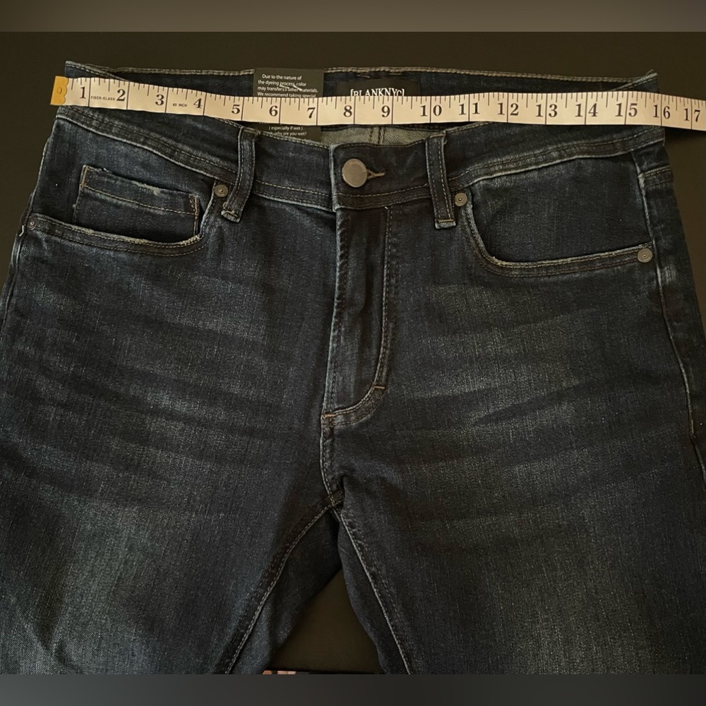 NWT Men’s Blank NYC Wooster Slim Fit Jeans Dark Blue Size 31x30 - Picture 9 of 10